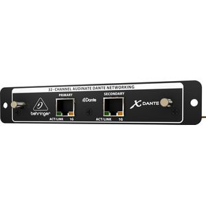 Behringer X-Dante - Audio Accessoire - 32-kanaals Audinate Dante Uitbreidingskaart voor Behringer X32