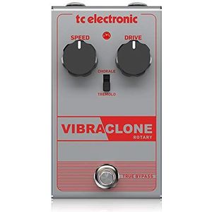 TC Electronic VIBRACLONE ROTARY Rotierender Lautsprecher-Emulator mit einfacher 2-Knopf-Schnittstelle und Kippschalter für klassische Rock-Klänge