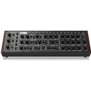 Behringer PRO-1 Analoge synthesizer met dual VCO's, 3 gelijktijdige golfvormen, 4-polige VCF, uitgebreide modulatiematrix, 16-stemmige poly-keten en Eurorack-formaat