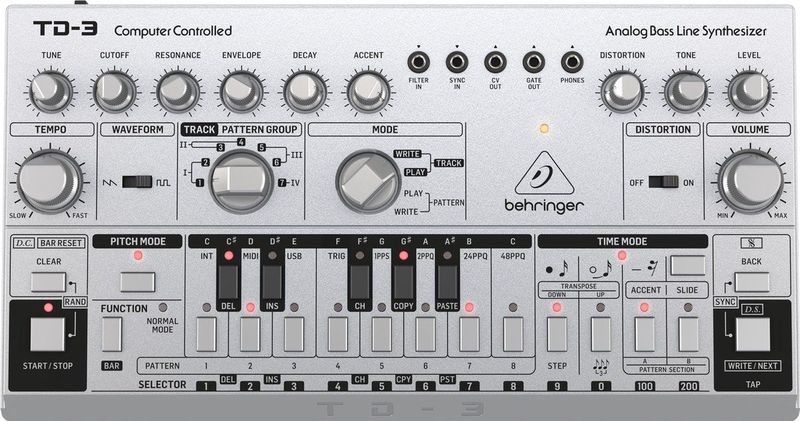 Behringer TD-3 (Silver) - synthesizer