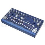 Behringer TD-3-BU analoge baslijnsynthesizer met VCO, VCF, 16-staps sequencer, vervormingseffecten en polyketting met 16 stemmen, compatibel met pc en Mac