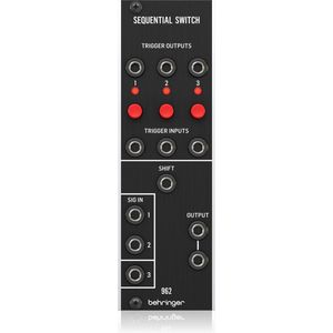 Behringer 962 Sequentiële schakelaar, legendarische analoge CV-multiplexer-module voor Eurorack