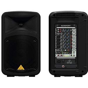 Behringer Eps500Mp3 draagbaar, ultracompact, 8 kanalen, 500 W, met MP3-speler, reverb en draadloze optie