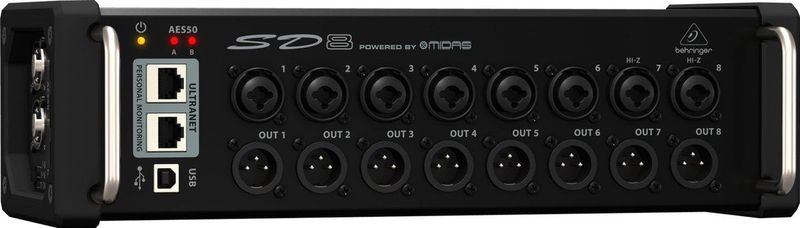 Behringer - SD8 - Digital Snake I/O - Podiumbehuizing - 8 Microfoonvoorversterkers