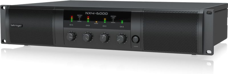 Behringer NX4-6000 - Stereoversterker - Zwart - Class-D Technologie