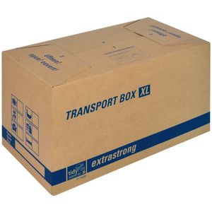 MAILmedia tidyPac Transportbox XL, mit Beschriftungsfeld aus Wellpappe, mit Beschriftungsfeld, bis 30 kg belastbar - 1 Stück (TP 110.002)