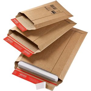 Papierumschlag ColomPac, 250 x 360 x 50 cm, braun, Schachtel mit 20 Stück.