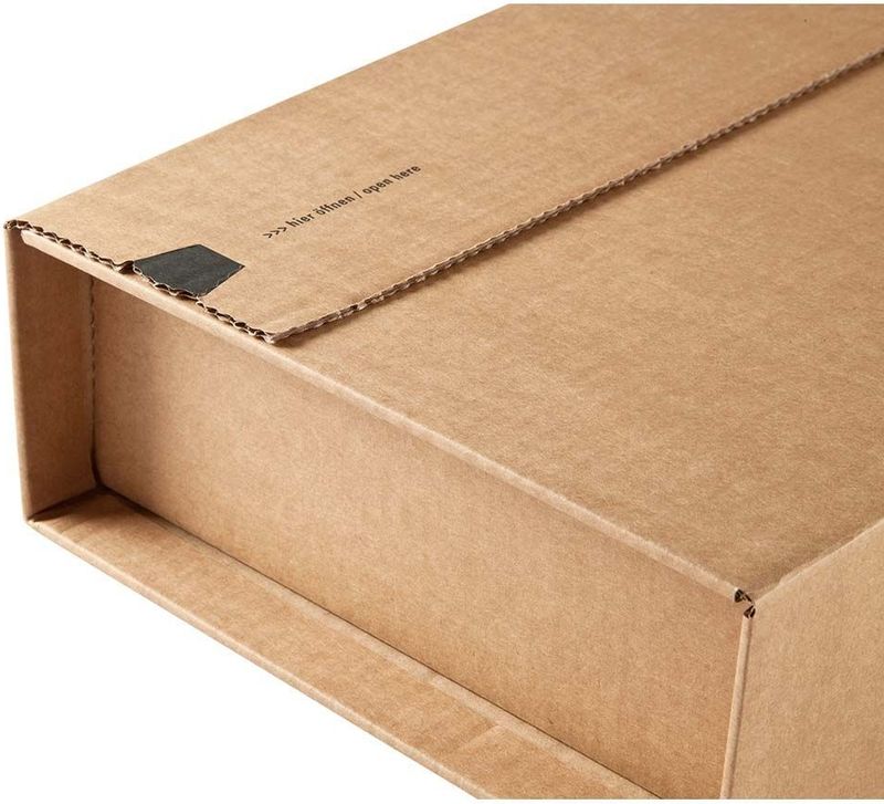 Versandkarton 330x270x80mm selbstklebend braun
