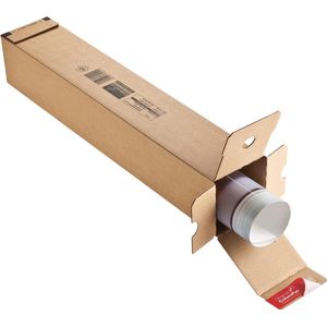 Colompac rechthoekige verzendkoker, ft 1.008 x 108 x 108 mm, bruin 10 stuks
