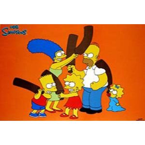Empire 10322 Simpsons - Fighting Family - Film Movie Poster Print - 91,5 x 61 cm