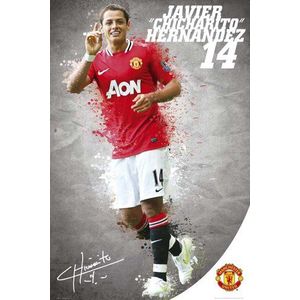 Empire 430472 Voetbal - Manchester United - Hernandez 11/12 Sport Voetbal Poster Print - Grootte 61 x 91,5 cm