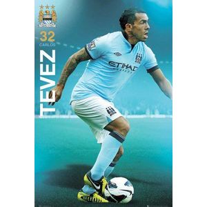 Empire 552365 voetbal Manchester City Tevez 12/13 voetbal poster druk 61 x 91,5 cm