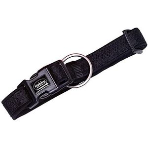 Nobby Preno Mesh halsband, zwart, L 25-35 cm l 15/20 mm