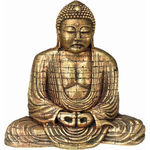 Nobby aqua deco buddha goud - 15,5 x 9,6 x 15,4 cm