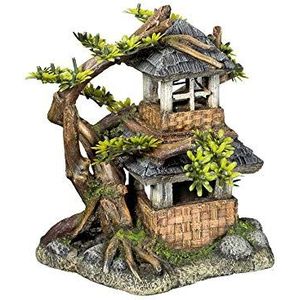 Nobby Aquarium decoratie 28644 aquarium decoratie huis met bonsai en planten 568 g