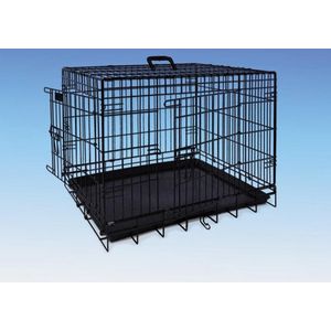 Nobby - Transportkooi - Zwart - Opvouwbaar - Duurzaam - 56 x 33 x 41 cm