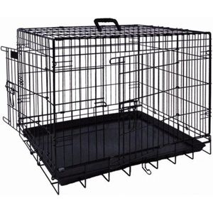 Nobby Transportkooi opvouwbaar zwart L x B x H: 109 x 71 x 79 cm