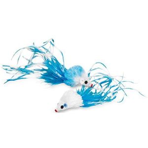 Nobby Vivi speelgoedset, muis met catnip, voor katten, 5 cm, 2 stuks