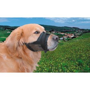 Nobby Muilkorf voor honden, verstelbaar, nylon, zwart, 1 maat S