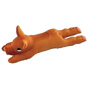 Nobby Varken van Latex, Speelgoed voor Honden, 4.5x4.5x14cm, Bruin