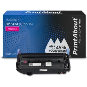 PrintAbout  Toner 643A (Q5953A) Magenta geschikt voor HP
