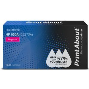PrintAbout huismerk Toner 650A (CE273A) Magenta Geschikt voor HP