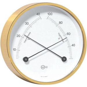 Barigo 916ms hygrometer - thermometer - messing -  Ø 8,5 cm
