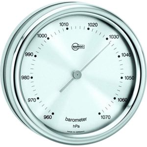 Barigo 823 CR barometer  - edelstaal -  Ø 10 cm