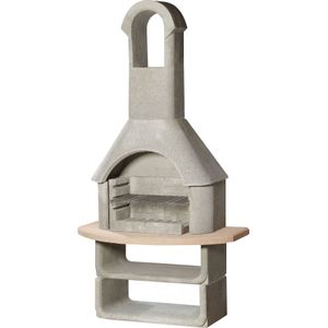 Buschbeck - Las Palmas - Barbecuehaard - Grijs Beton - Terracotta Rand