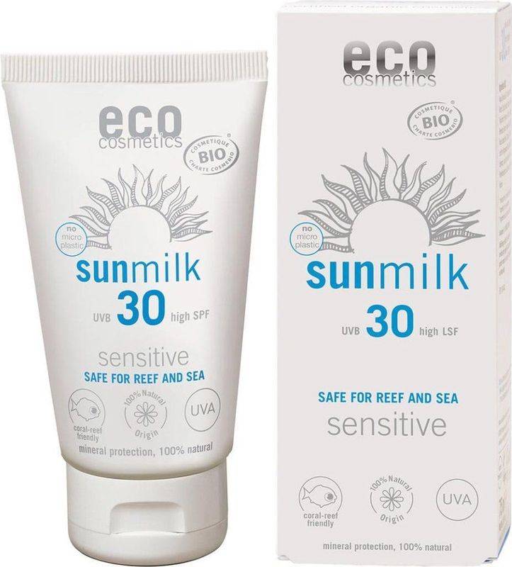 eco cosmetics - Sensitive Zonnemelk - SPF 30 - 75 ml