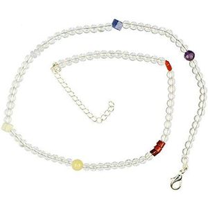 Mol – Geschenk uit de natuur Chakra-ketting Crystal, meerkleurig, 42 + 6 cm, 42+6 cm, Kristal, Kwarts