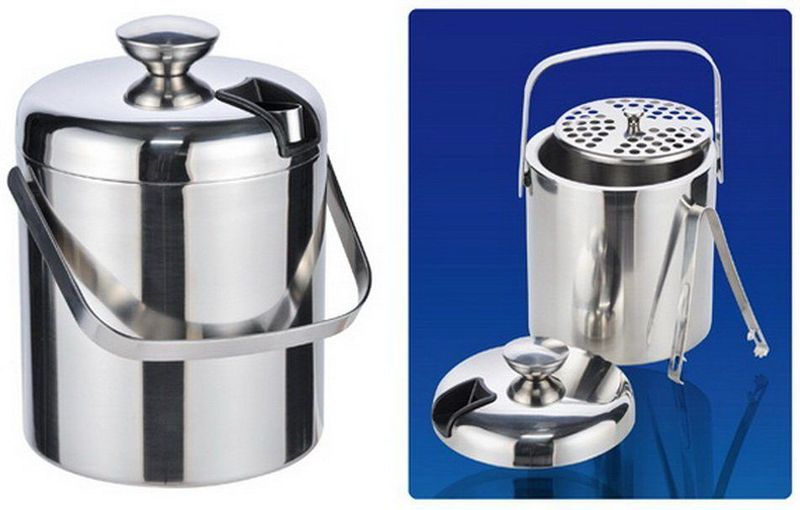 Haushalt 14036 ijsemmer met deksel en tang