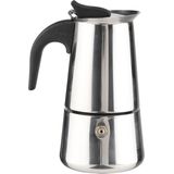 HI RVS Koffiemaker - Sspresso percolator - Voor 2 kopjes - Zilver