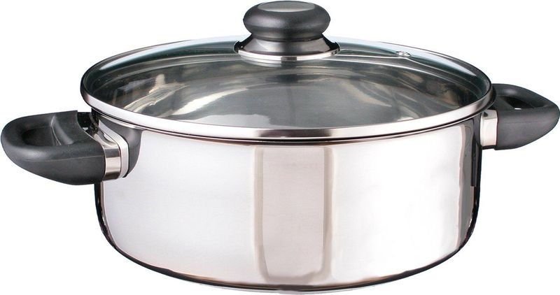 Haushalt 21302 - Kookpan - 24cm - met glazen deksel - RVS