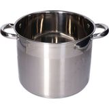 Hi Soeppan 10L - Glazen Deksel - RVS Metaal - Zilver