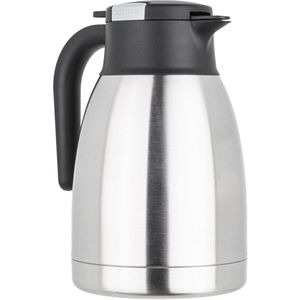 HI - Thermoskan - Zilver - 1.5L - Dubbelwandig - RVS - Vacuüm Isolatie