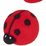 HI - Drogerballen - Lieveheersbeestjes - Set van 3 - Voor Zachte en Kreukvrije Was