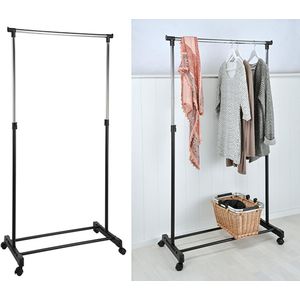 Kledingrek - Zwart - Metaal