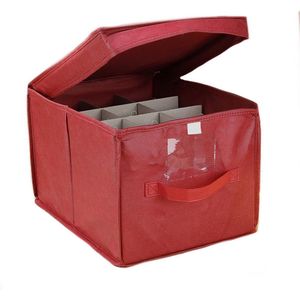 Kerstballen opruimen/opbergen opbergbox voor 24 kerstballen 30 x 39 - kerstballen boxen/dozen