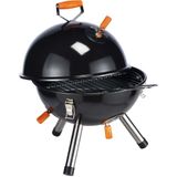 HI Houtskool mini kogelbarbecue zwart