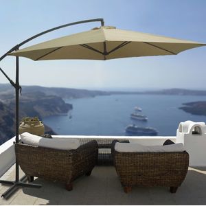 Hi Zweefparasol UV50+ 3 m beige