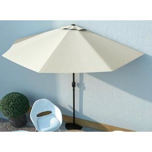 Half Ronde Parasol - 270 cm - Creme