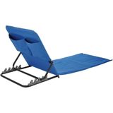 HI Strandmat stoel opvouwbaar PVC blauw