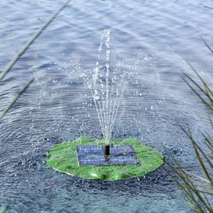 <p>Deze drijvende fonteinpomp op zonne-energie in de vorm van een lotusblad van HI is een decoratieve aanvulling op je vijver of waterpartij. Het combineert praktisch met schoonheid door zuurstof in het water te brengen, 4 prachtige waterstromen te geven en een mooi spetterend geluid te produceren dat bijdraagt aan de charme van je vijver.</p>
<p>Deze fontein werkt op zonne-energie en heeft dus geen batterijen nodig. De installatie is eenvoudig, je hoeft alleen maar een van de meegeleverde sproeikoppen in de fontein te klikken en de fontein in de vijver te plaatsen.</p>
<ul>
  <li>Kleur: groen</li>
  <li>Materiaal: EVA en polysiliconen</li>
  <li>Lotusblad diameter: ongeveer 28 cm</li>
  <li>Materiaal zonnepaneel: monokristallijn</li>
  <li>Afmetingen zonnepaneel: 14,3 x 14,3 cm (L x B)</li>
  <li>IP-beschermingsklasse: IP68</li>
  <li>Maximale hoogte fontein: 50 cm</li>
  <li>Geschikt voor watertemperaturen: + 5 °C en max. + 35 °C</li>
  <li>Uitsluitend buitenshuis te gebruiken</li>
  <li>Levering bevat 4 verschillende spuitmonden</li>
</ul>