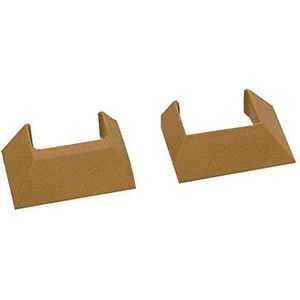 Wiroflex plint voor plinten, aansluitrozet, set van 2, afdekking, lijst, vloerlijst, bekleding van alle soorten buizen, wit