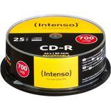 Intenso - CD-R - 80 Min - 700 MB - 52x Snelheid - Cakebox 25 Stuks