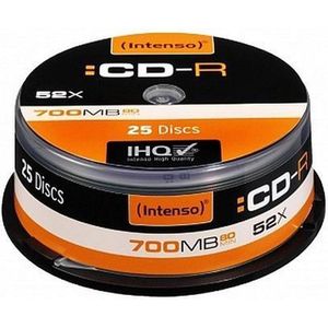 CD-R INTENSO 1001124 52x 700 MB (25 uds)