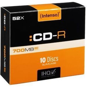Intenso 1001622 CD-R 80 disc 700 MB 10 stuk(s) Slimcase