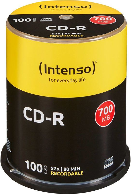 Intenso CD-R 700MB 52x - Spindel - 100 Stuks