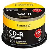 Intenso CDR taartbox, 700 MB, 52 x 50 mm